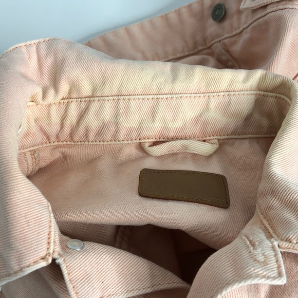 ASOS Pink Button Denim Jean Jacket XS - Picture 4 of 8